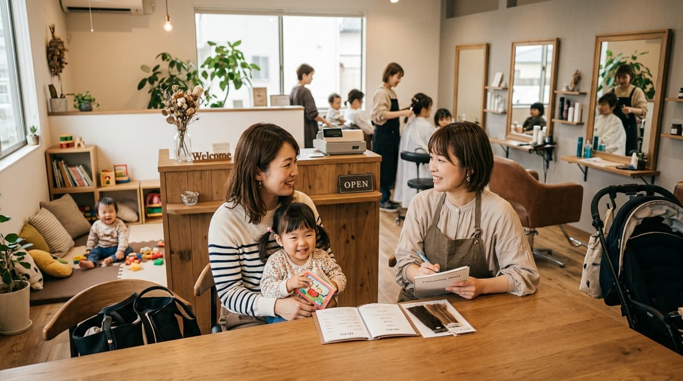 子連れOKの美容室の選び方｜宮城県のサロン事情 のメインビジュアル