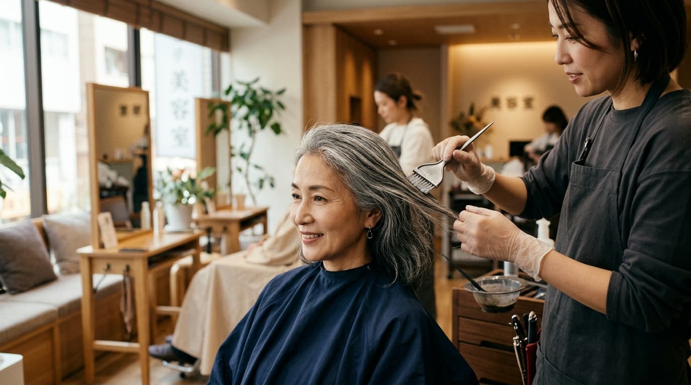 白髪ぼかしとは?料金相場と仕上がりの違い のメインビジュアル